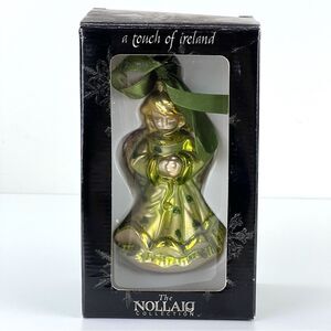 THE NOLLAIG COLLECTION - A Touch of Ireland Hand Blown Glass Angel Ornament  VTG